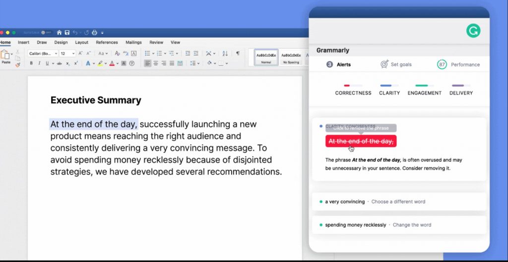 Grammarly for mac word